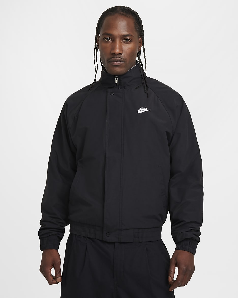 Black nike parka sale